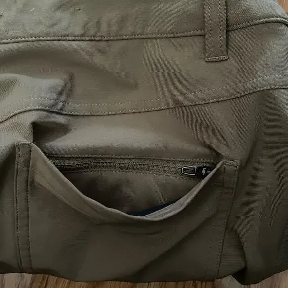 Lululemon ABC Slim-Fit 5 Pocket Mens Pants W34xL31.5 Warpstreme Artifact Brown - Picture 4 of 11